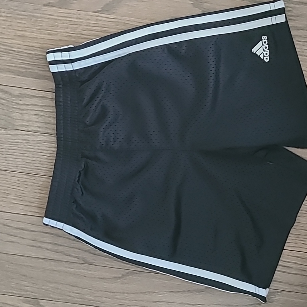 Boys Adidas classic striped shorts